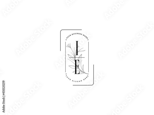 Fotografie initial letter IE logo, Letter ie i e logo design vector illustration symbol tem