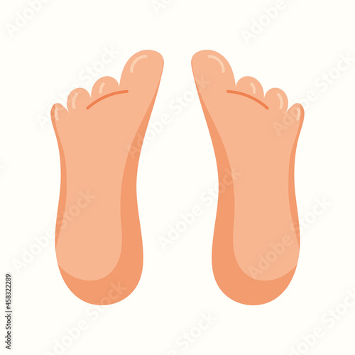 Human legs. Vector illustration in flat style