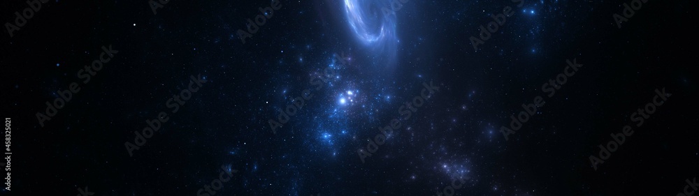 Fototapeta premium blue galaxy