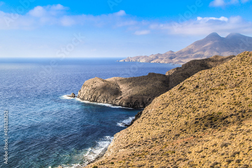 Cliffs and beaches in Cabo de Gata nature reserve, Almeria