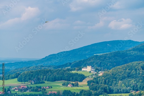 Fototapeta Naklejka Na Ścianę i Meble -  landscape with mountains and sky - Maria Plain in Salzburg