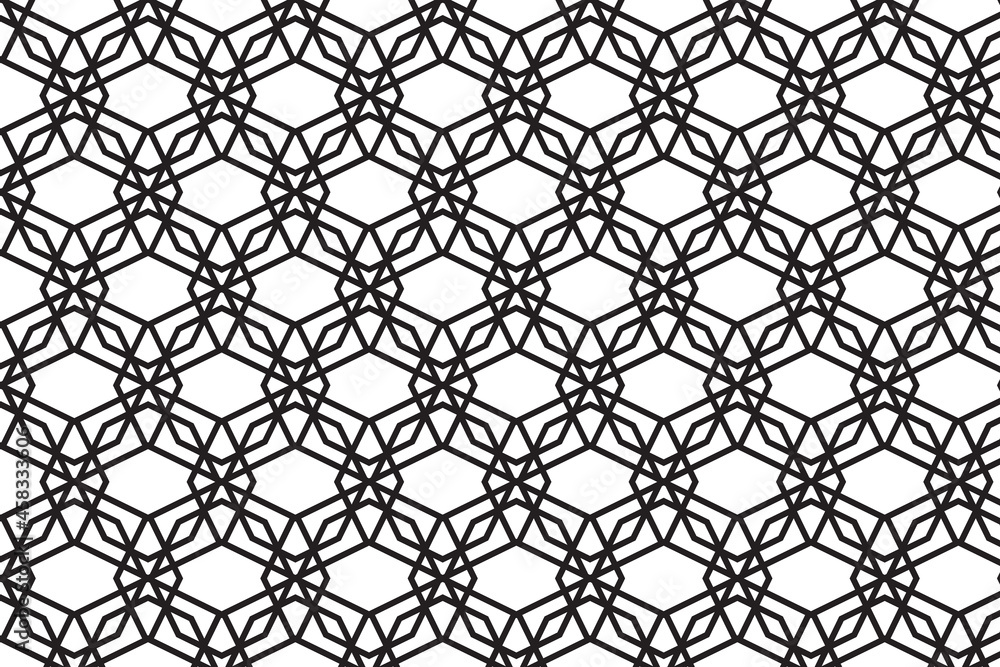 Arabic geometric pattern design. Seamless pattern for multiple usage Arabic geometric pattern design. Seamless pattern for multiple usage