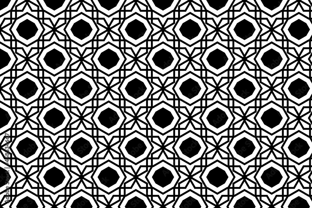 Arabic geometric pattern design. Seamless pattern for multiple usage Arabic geometric pattern design. Seamless pattern for multiple usage