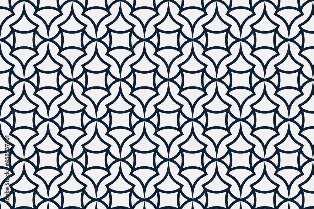 Naklejka premium Abstract seamless geometric pattern design