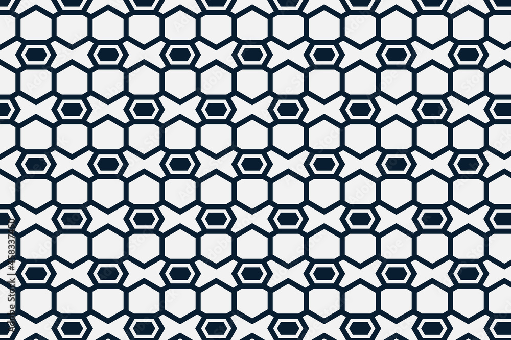 Naklejka premium Abstract seamless geometric pattern design