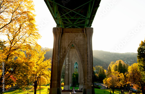 St. Johns Bridge in Autumn