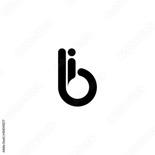 bi - letters design use for logo symbol sign icon, etc.