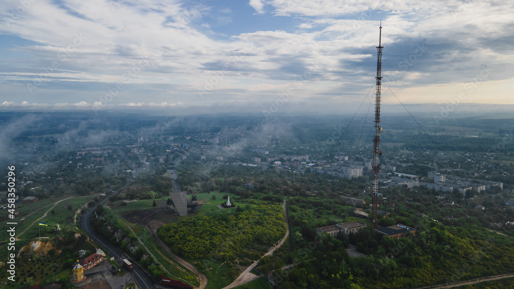 Fototapeta premium view of the mountains in summer