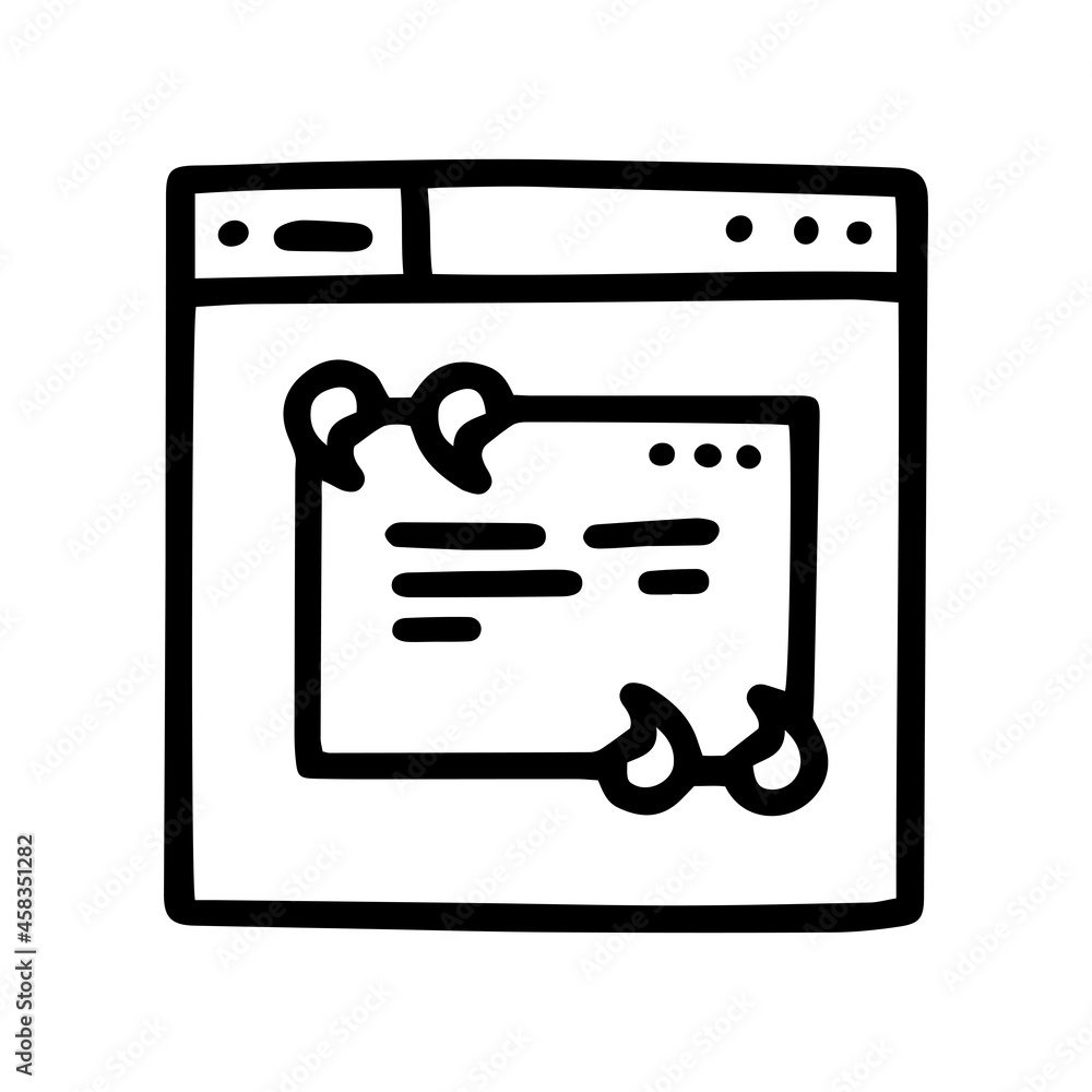 quote on site line vector doodle simple icon quote on site line vector doodle simple icon