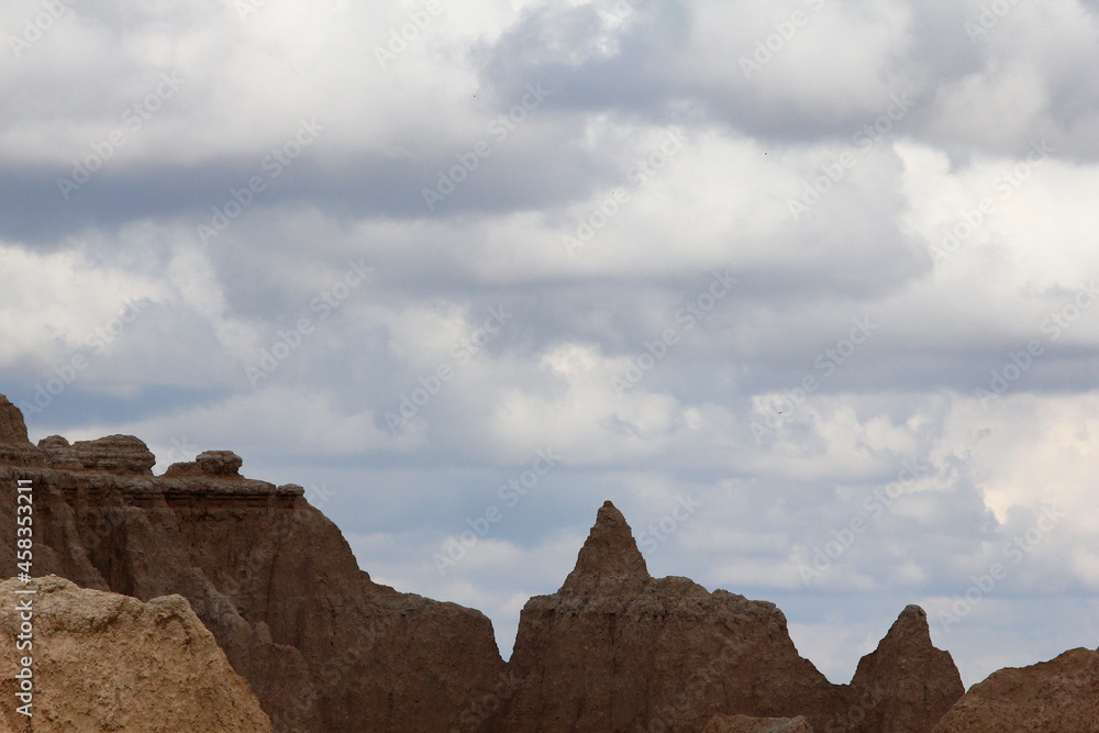 Fototapeta premium Views from the Notch Trail, Badlands National Park, South Dakota