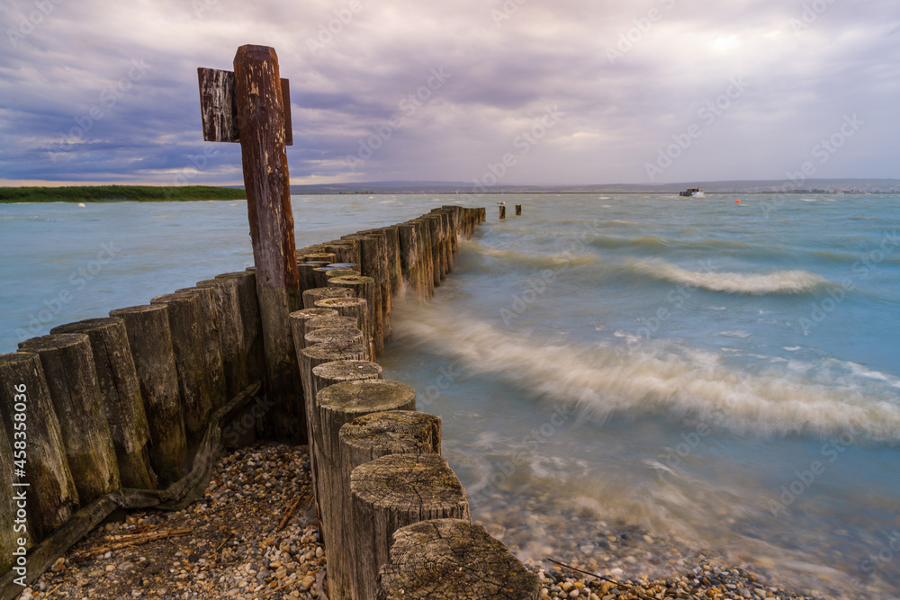 Storm at Neusiedlersee by Illmitz, Burgenland