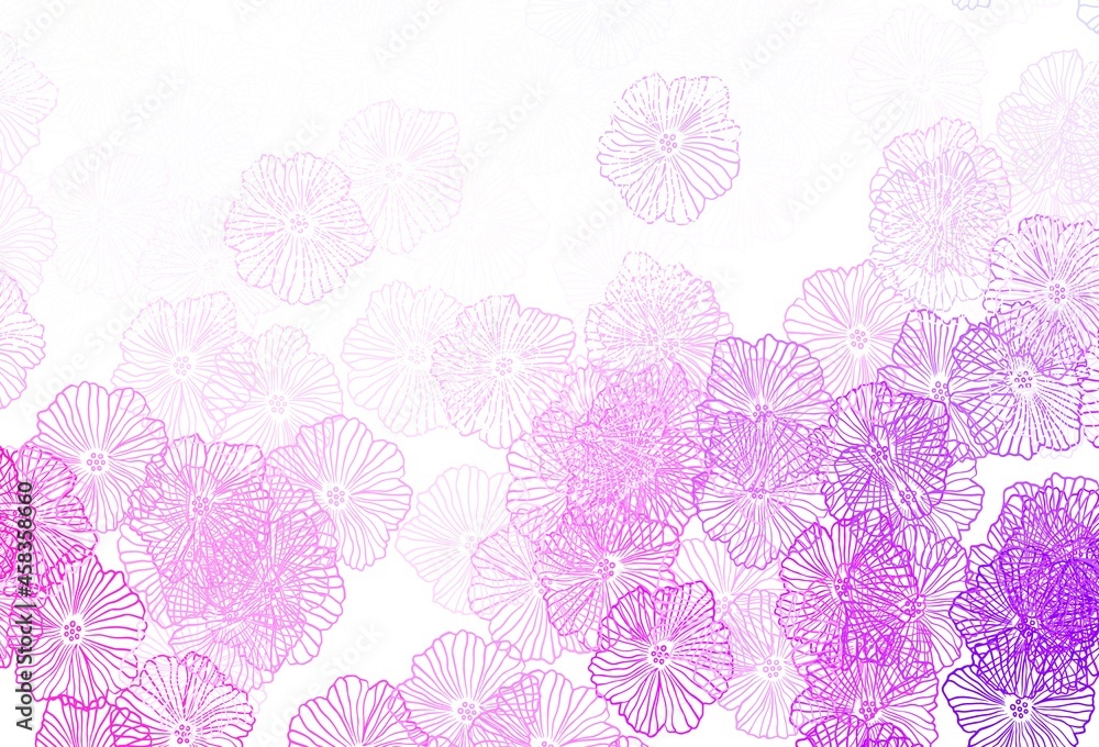 Light Purple, Pink vector abstract design with leaves. Light Purple, Pink vector abstract design with leaves.
