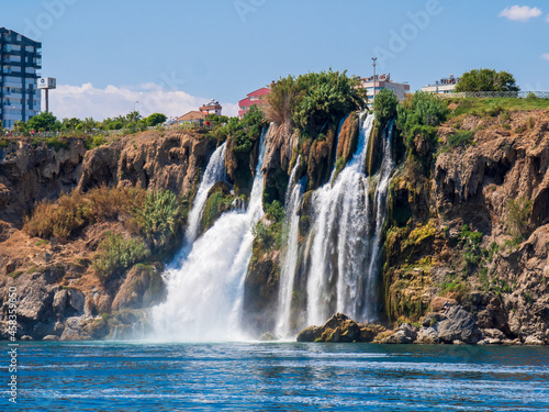 View of the Duden waterfall from the sea