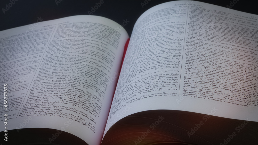 Fototapeta premium ancient Greek Dictionary Education, knowledge concept