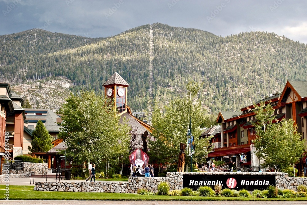 South Lake Tahoe, California Heavenly Village located at the base of