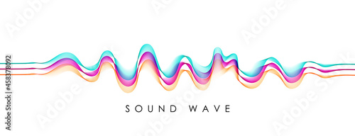 Vector background with color abstract blend wave