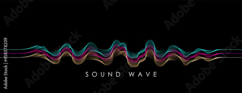Vector background with color abstract blend wave