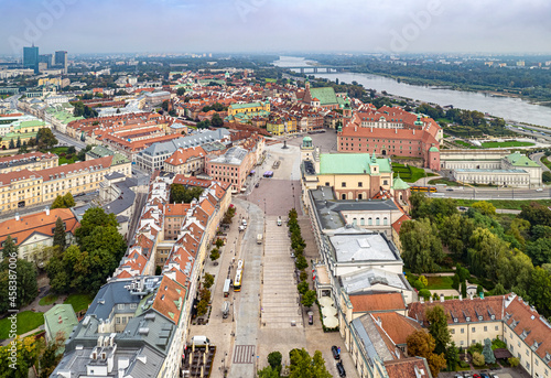 Obraz na płótnie Warszawa w salonie