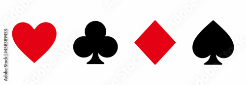 playing card icon, playing card vector sign symbol illustrations