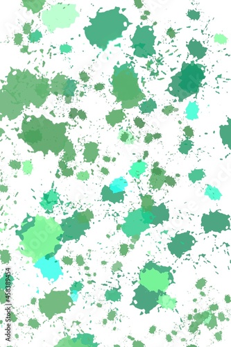 green multicolor ink watercolor stains on white background, messy chaotic abstract minimalist wallpaper design
