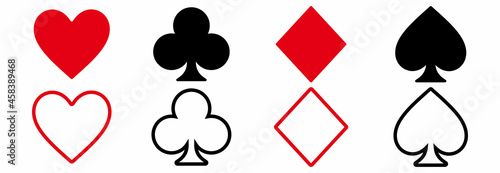 playing card icon, playing card vector sign symbol illustrations