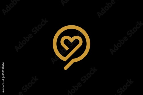 Medical care logo design. Search doctor abstract vector. Medical health icon symbol.