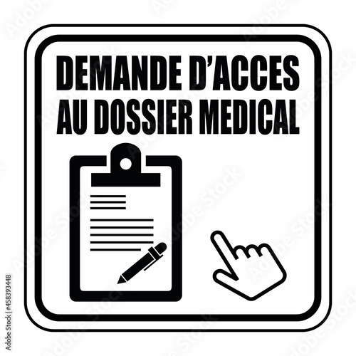 Logo demande d'accès au dossier médical.