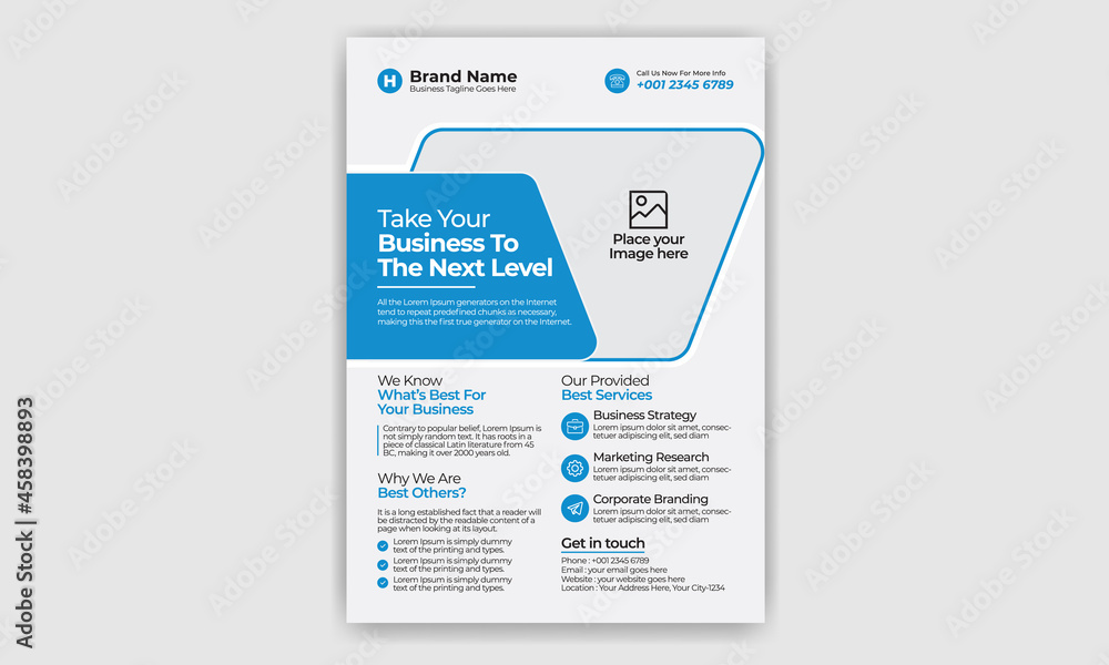 Obraz premium Corporate Flyer Template Design 18