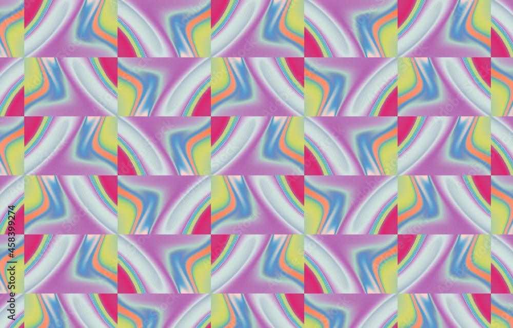 Seamless Ikat Pattern. Abstract background for textile design, wallpaper, surface textures, wrapping paper.Abstract ethnic ikat pattern background.
