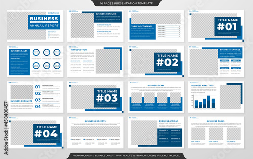 multipurpose corporate presentation layout template with minimalist style use for business infographic 