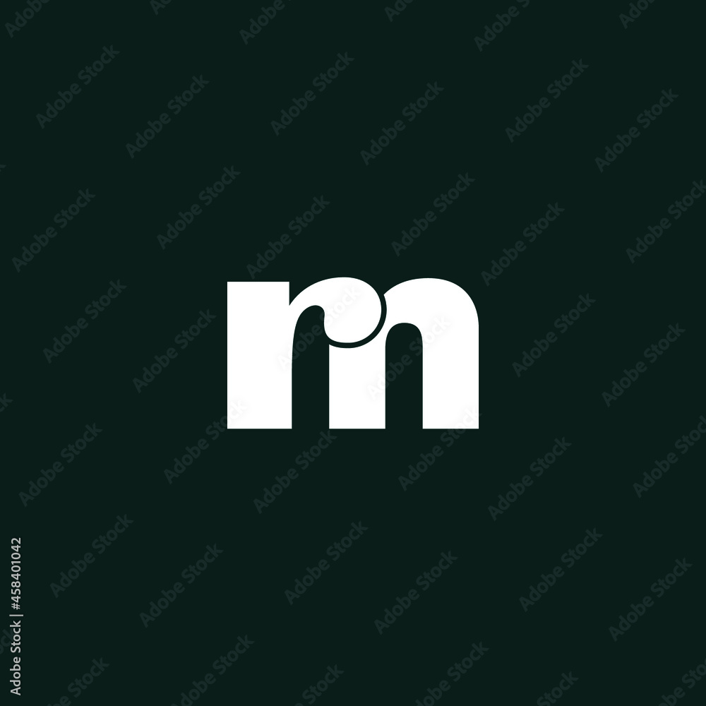 Letter RM simple logo design vector Letter RM simple logo design vector