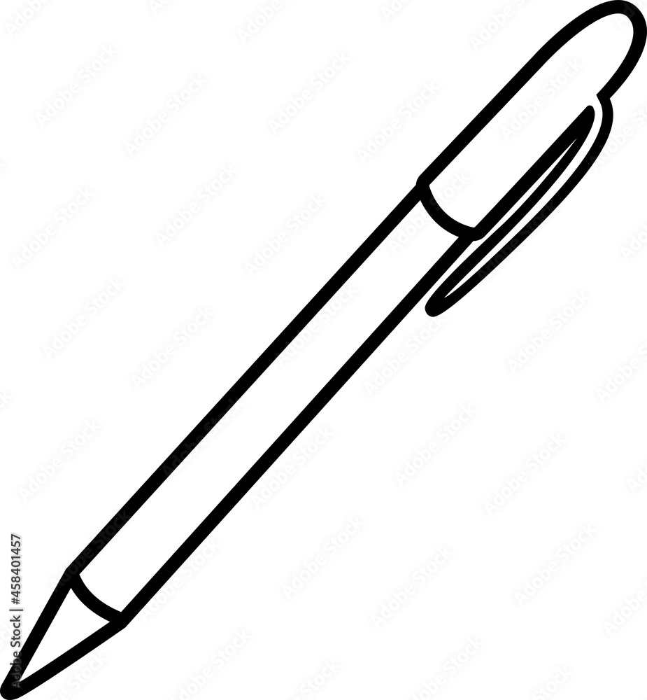 Vector illustration of a pen. 