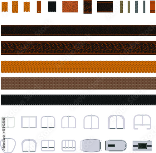 Buckles and belts for use in converters for design