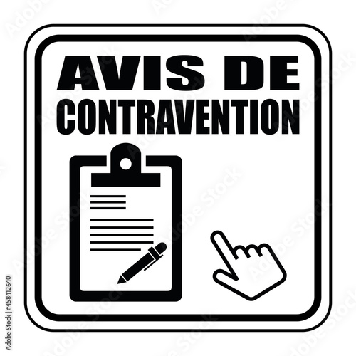 Logo avis de contravention.