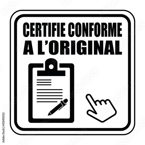 Logo certifié conforme à l'original. photo