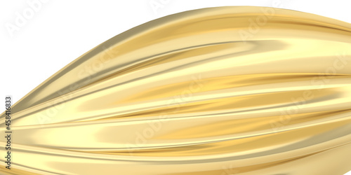 Golden abstract background, Gold luxury background 3D rendering. 3D illustration.
