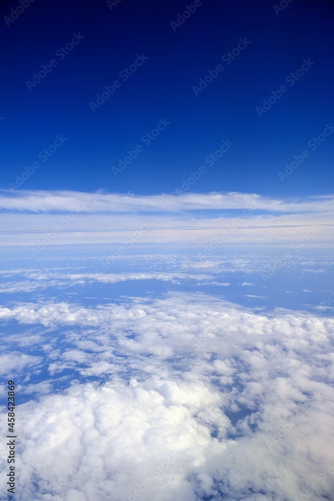 Sky from flight window Sky from flight window