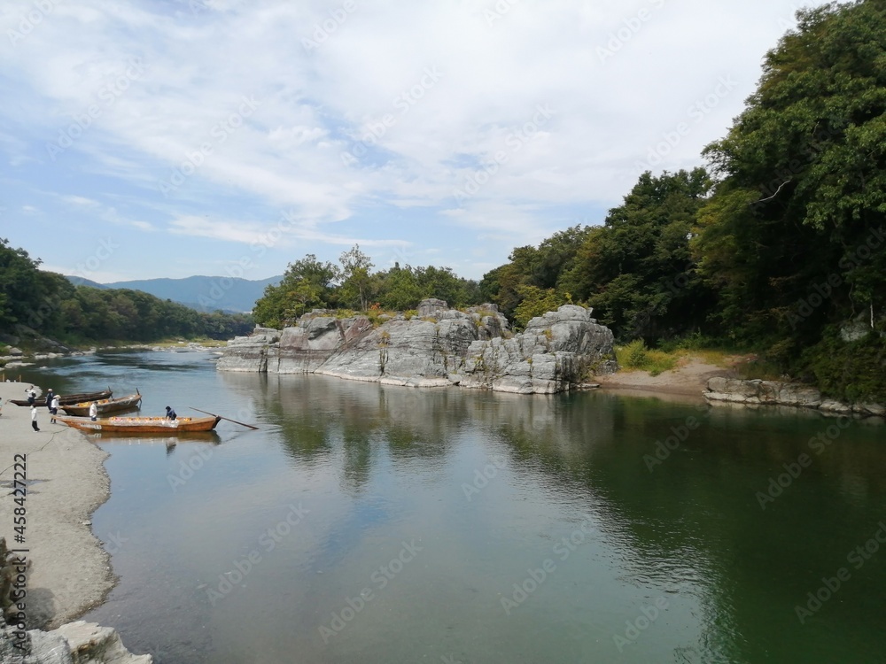 Fototapeta premium 長瀞 River Autumn