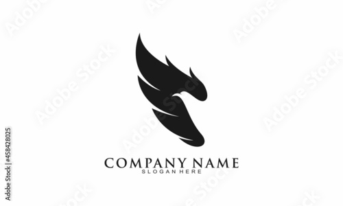 Fototapeta Naklejka Na Ścianę i Meble -  Simple bird illustration modern logo