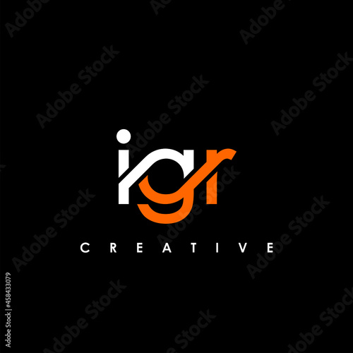 IGR Letter Initial Logo Design Template Vector Illustration photo