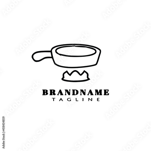 Wallpaper Mural boiling water logo cartoon icon design template black isolated vector illustration Torontodigital.ca