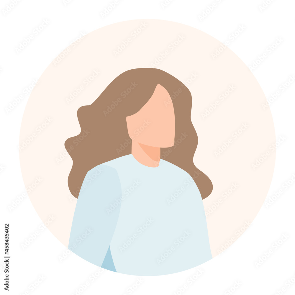 A brown hair lady in blue shirt profile picture