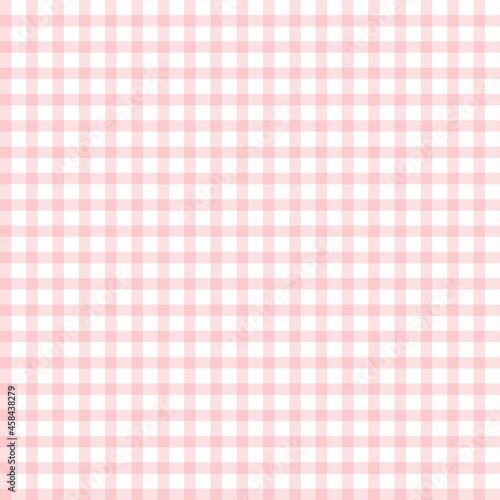 Seamless tartan pattern. Plaid repeat vector Available in pink and white Designed for publication, gift wrapping, textiles, chess table backgrounds for tablecloths.