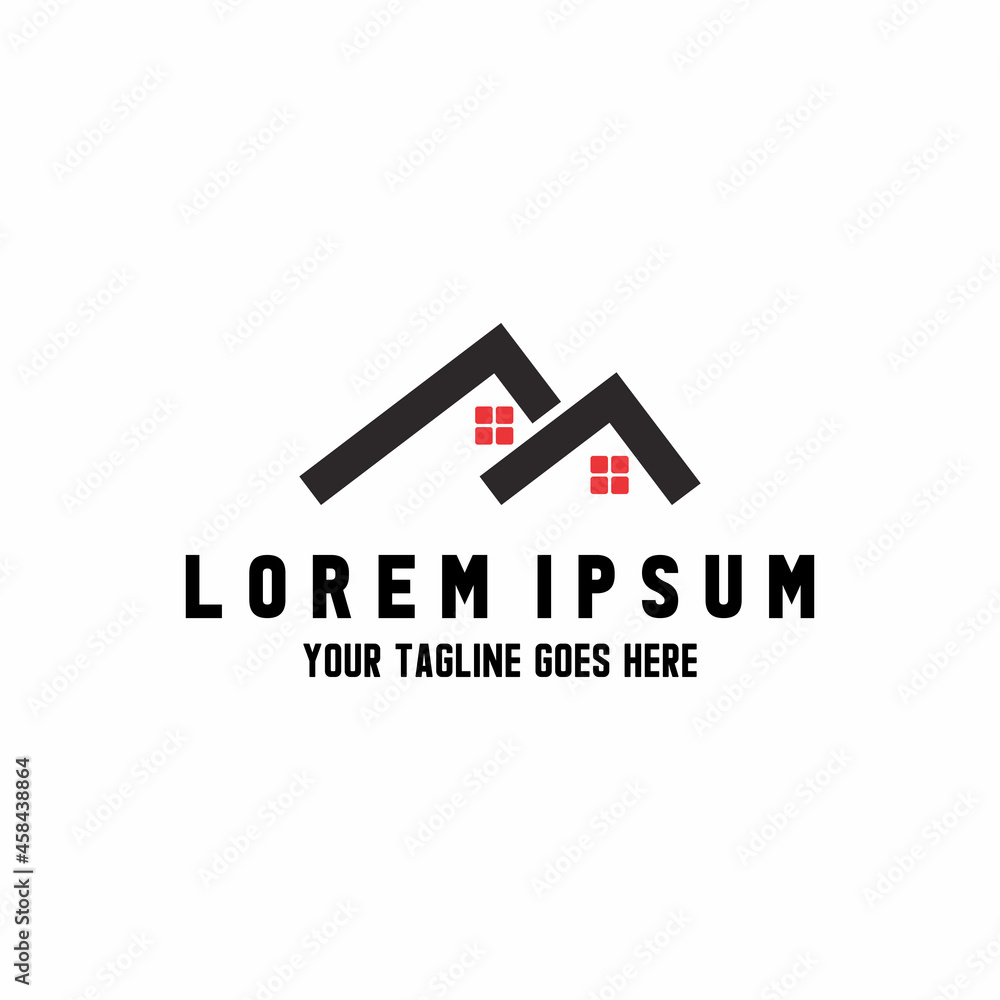 Fototapeta premium simple roof house like letter LL font image graphic icon logo design abstract concept vector stock. Can be used as a symbol related to property or initial