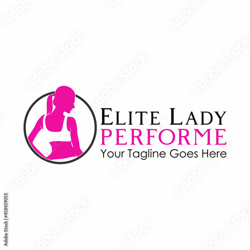 Simple and unique back woman in fit sport body image graphic icon logo design abstract concept vector stock. Can be used in conjunction with beauty or fitness