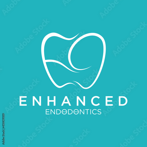 Simple and unique tooth or teeth and letter or word EE font image graphic icon logo design abstract concept vector stock. Can be used related to initial or dental