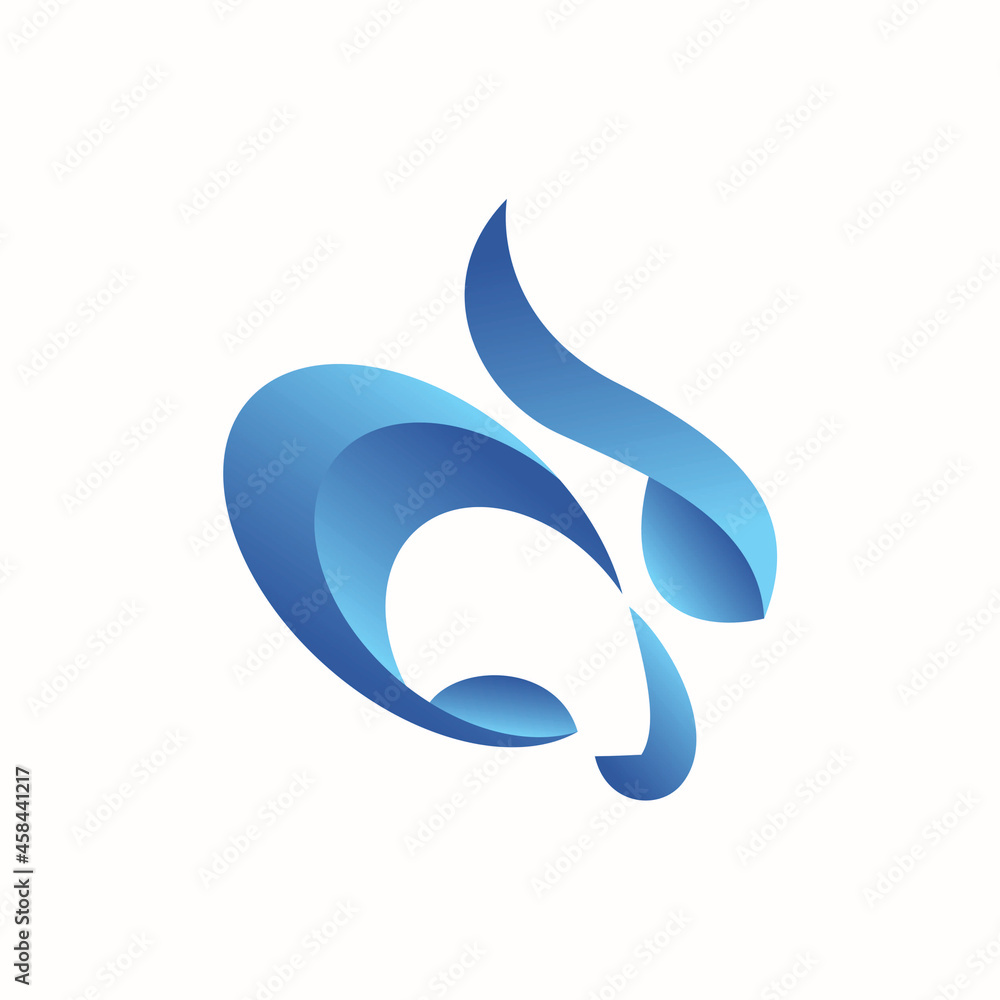 Rabbit running Logo design Rabbit running Logo design