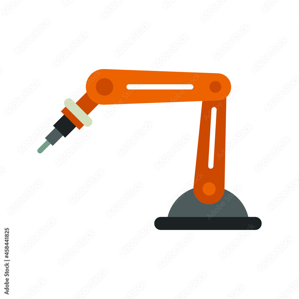 Industrial robot icon. Industrial mechanical robot arm symbol. robotic arm sign. Vector illustration Industrial robot icon. Industrial mechanical robot arm symbol. robotic arm sign. Vector illustration