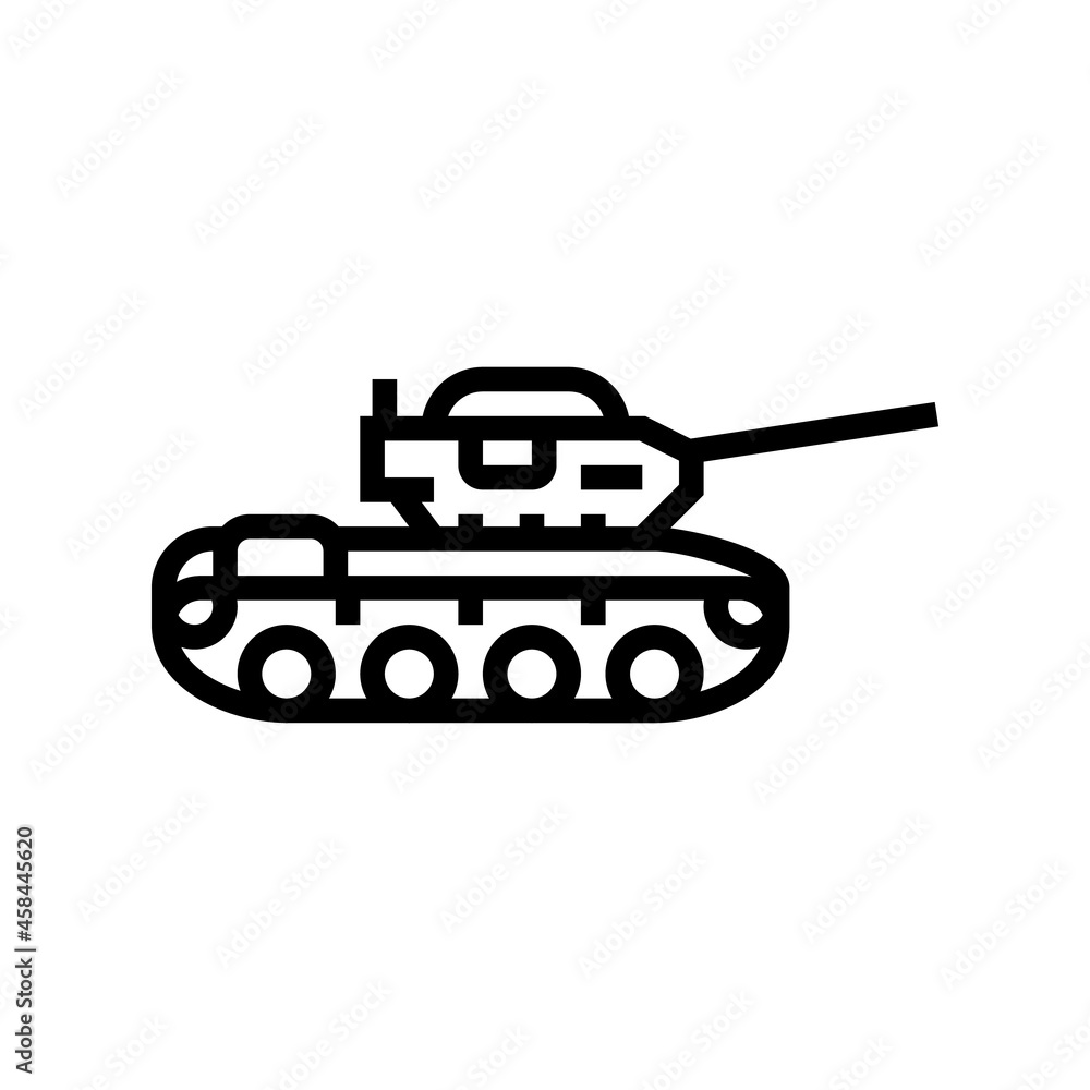 tank machine line icon vector. tank machine sign. isolated contour symbol black illustration