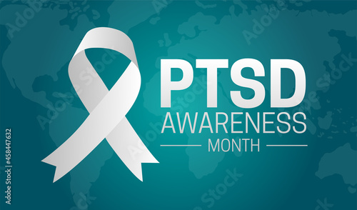 PTSD Awareness Month Background Illustration